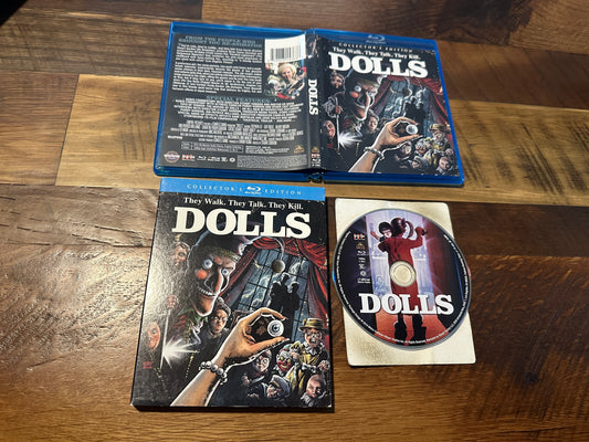 Dolls (Blu ray, Scream Factory, Slipcover, Collector’s Edition, 80’s Horror)