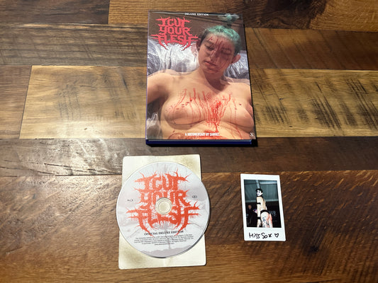 I Cut Your Flesh Blu ray-Rare Hard Box-ONLY 200 Made-Moving Fast Pictures-Limited Edition-Signed