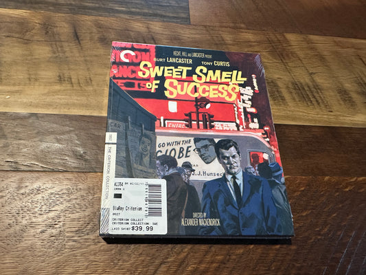 Sweet Smell Of Success Blu ray-Criterion Collection-Special Ed-50s Classic-NEW-