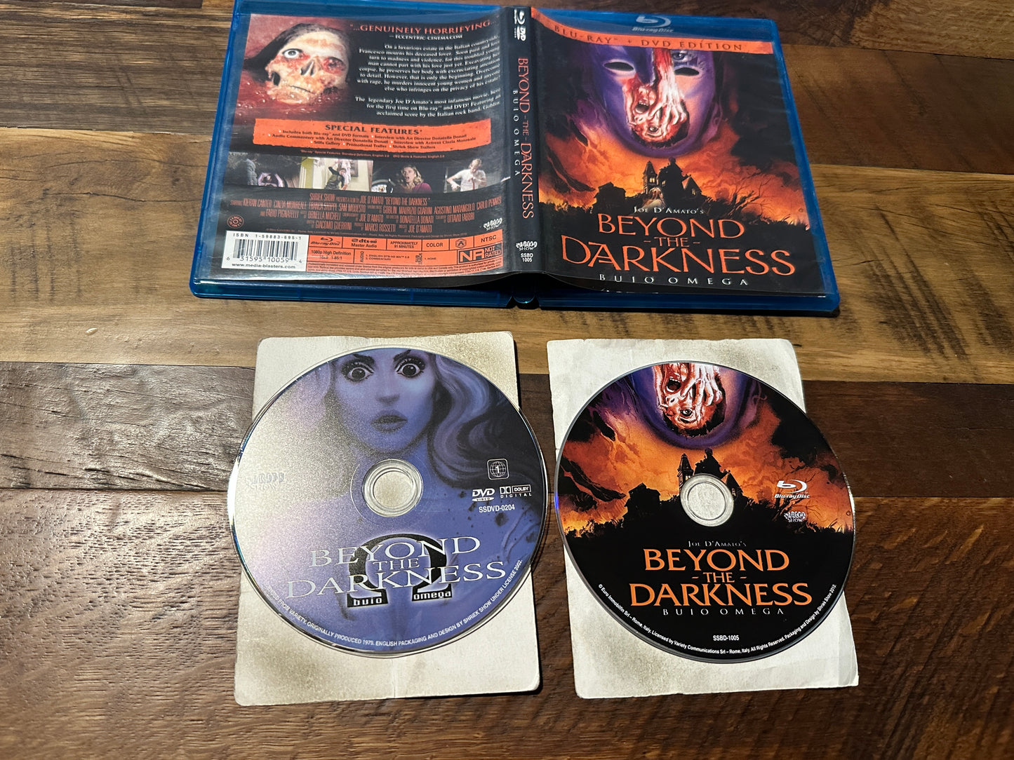Beyond the Darkness (Blu ray/DVD, Shriek Show, 2 Disc, Joe D Amato, 70’s)