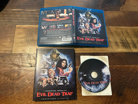 Evil Dead Trap (Blu ray, Unearthed Films, Slipcover, Foreign Horror)