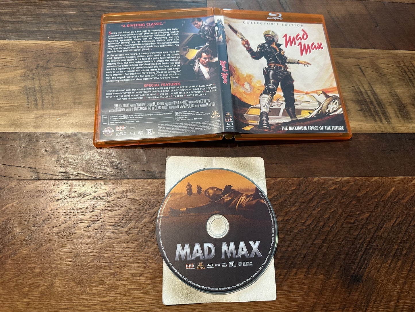 Mad Max (Blu ray, Scream Factory, 80's Classic, Collector's Edition)
