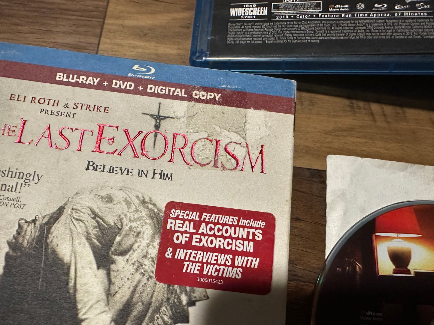 The Last Exorcism Blu ray/DVD-Lionsgate-2010 Horror-No Digital