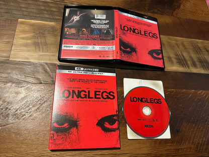 Longlegs 4K Ultra HD Disc ONLY-Slipcover-Neon-Widescreen-Nicolas Cage