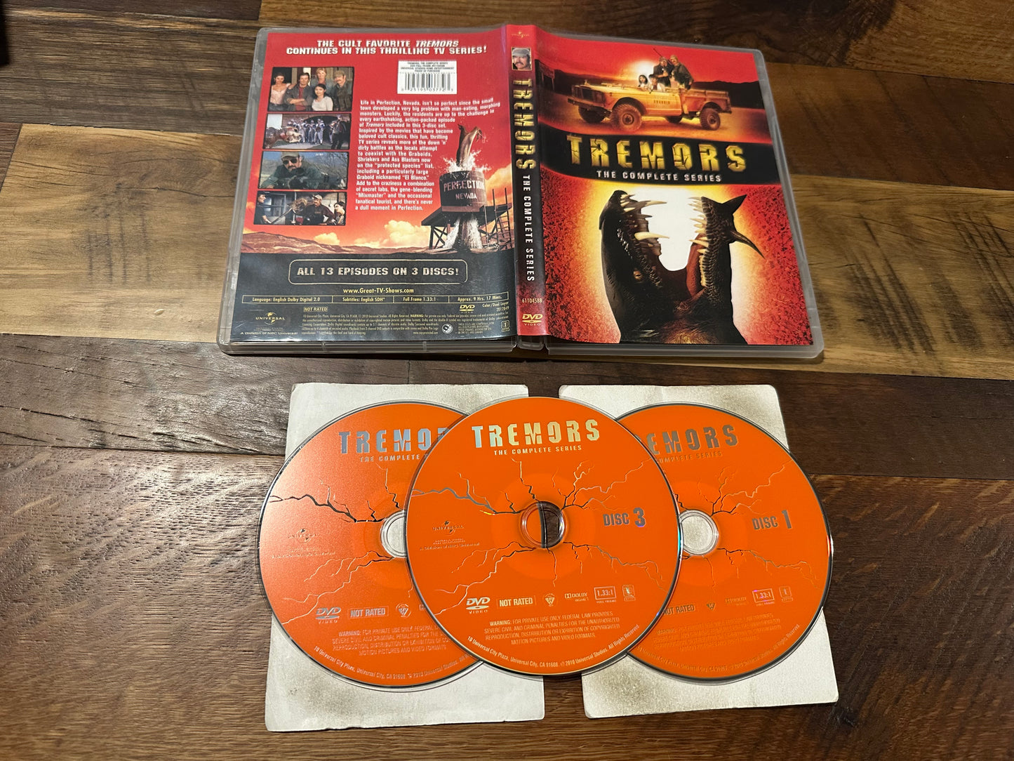 Tremors The Complete Series DVD-Universal-All 13 Episodes-3 Disc