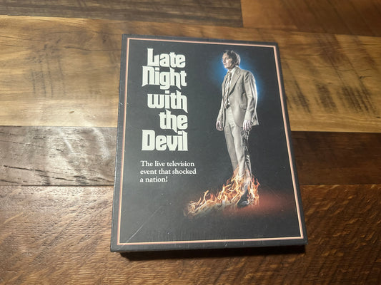 Late Night With The Devil (Blu ray, Umbrella Ent, Limited Ed, 3500 Made, Reg B, NEW)