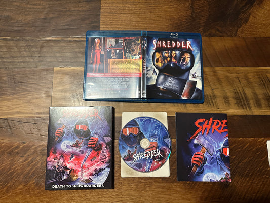 Shredder (Blu ray, Scorpion Releasing, 2001 Classic Horror, Slipcover)