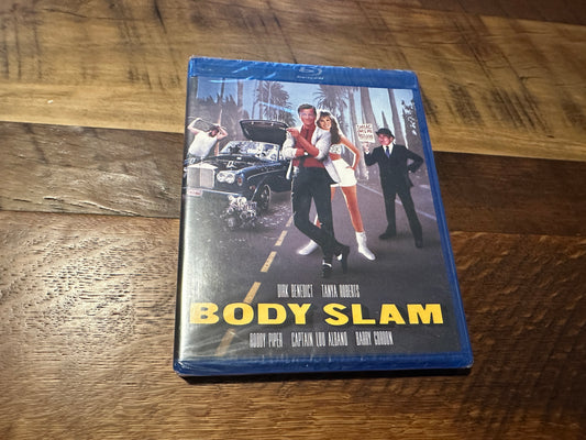 Body Slam (Blu ray, Kino Lorber, Dirk Benedict 80’s Classic, NEW/Sealed)