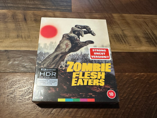 Zombie Flesh Eaters (4K Ultra HD, Arrow Video, Limited Edition, NEW/Sealed)