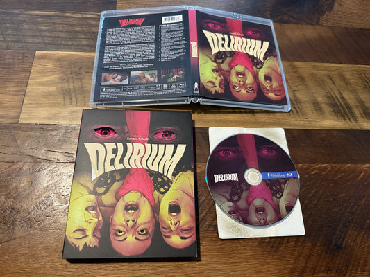 Delirium 1972 Blu ray-Vinegar Syndrome-Slipcover-Horror Classic-