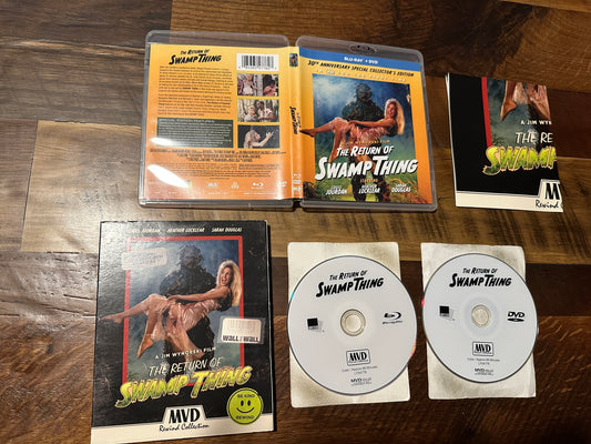 The Return of Swamp Thing (Blu ray/DVD, MVD Rewind, Slipcover)