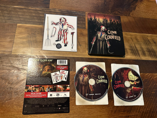 Clown In A Cornfield (4K Ultra HD/Blu ray, RLJE Films, Steelbook, No Digital)