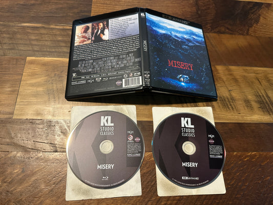 Misery (4K Ultra HD/Blu ray, Kino Lorber, 90’s Horror Classic, 2 Disc)