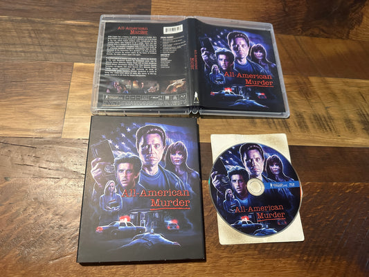 All-American Murder Blu ray-Vinegar Syndrome-Slipcover-90’s Classic
