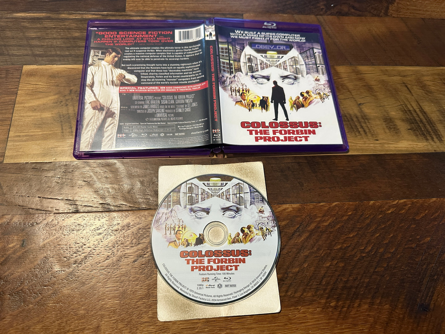 Colossus: The Forbin Project (Blu ray, Scream Factory, 70’s Classic)