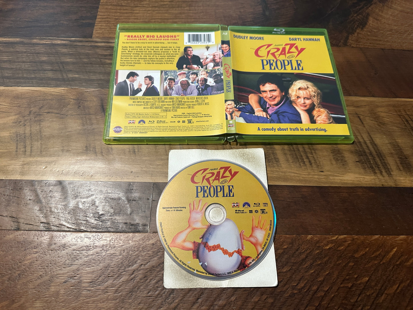 Crazy People (Blu ray, Shout Factory, 90’s Dudley Moore, Classic)