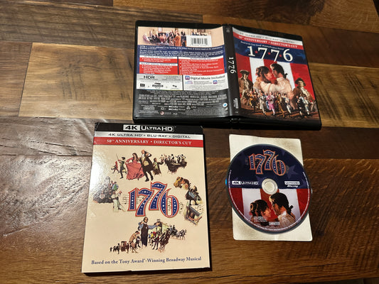 1776 (4K Ultra HD ONLY, Sony Picture, Slopcover, 50th Anniversary, No Digital)