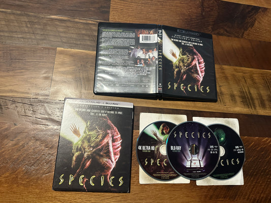 Species (4K Ultra HD/Blu ray, Scream Factory, Slipcover, Collector’s Ed)