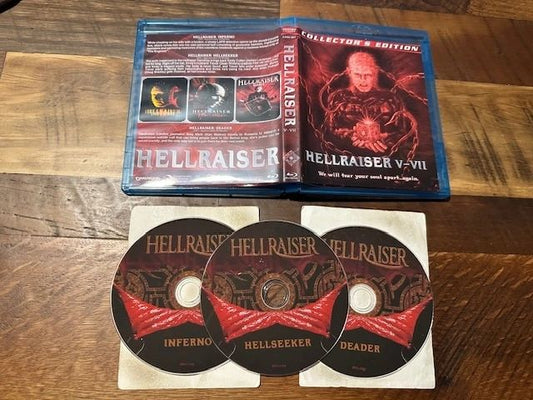 Hellraiser V-VIII (5-8) BD-R's - Collector's Edition - 3 Disc - Inferno, Hell Seeker, Deader