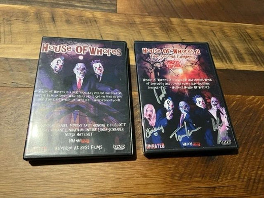 House of Whores 1 & 2 DVD - Part 2 Is Cast Signed - Obscure Horror