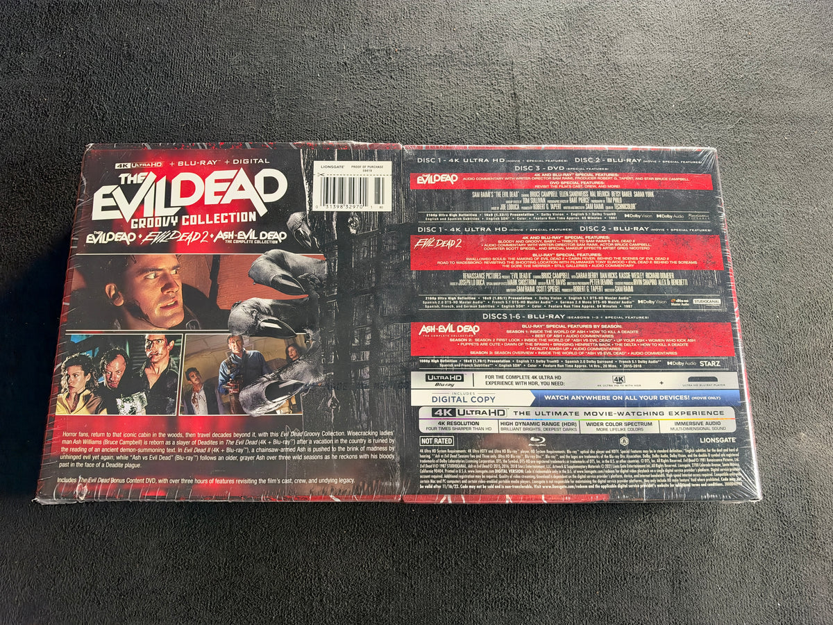 The Evil Dead Groovy Collection (4K Ultra HD, 11 Disc Set, NEW)