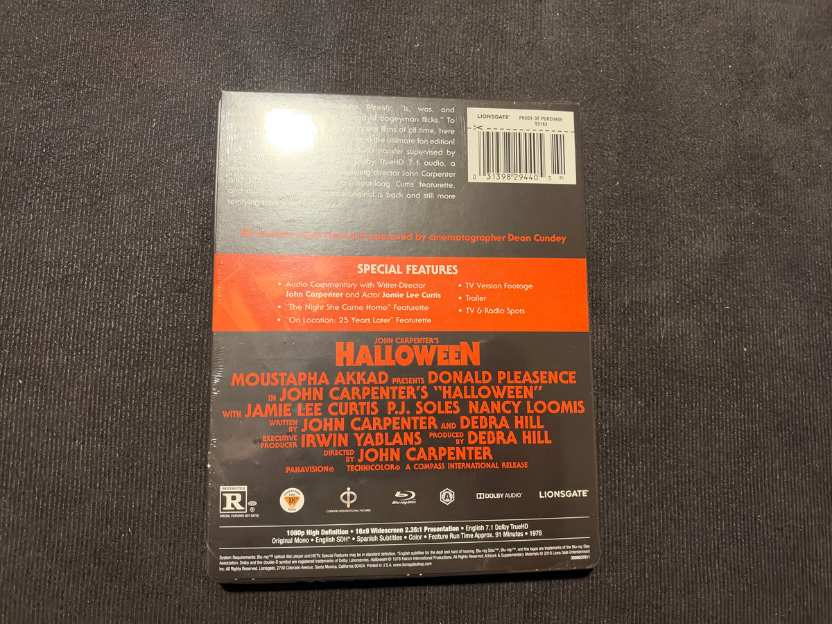 Halloween 1978 (Blu ray, Steelbook, FYE Exclusive, Widescreen, NEW)
