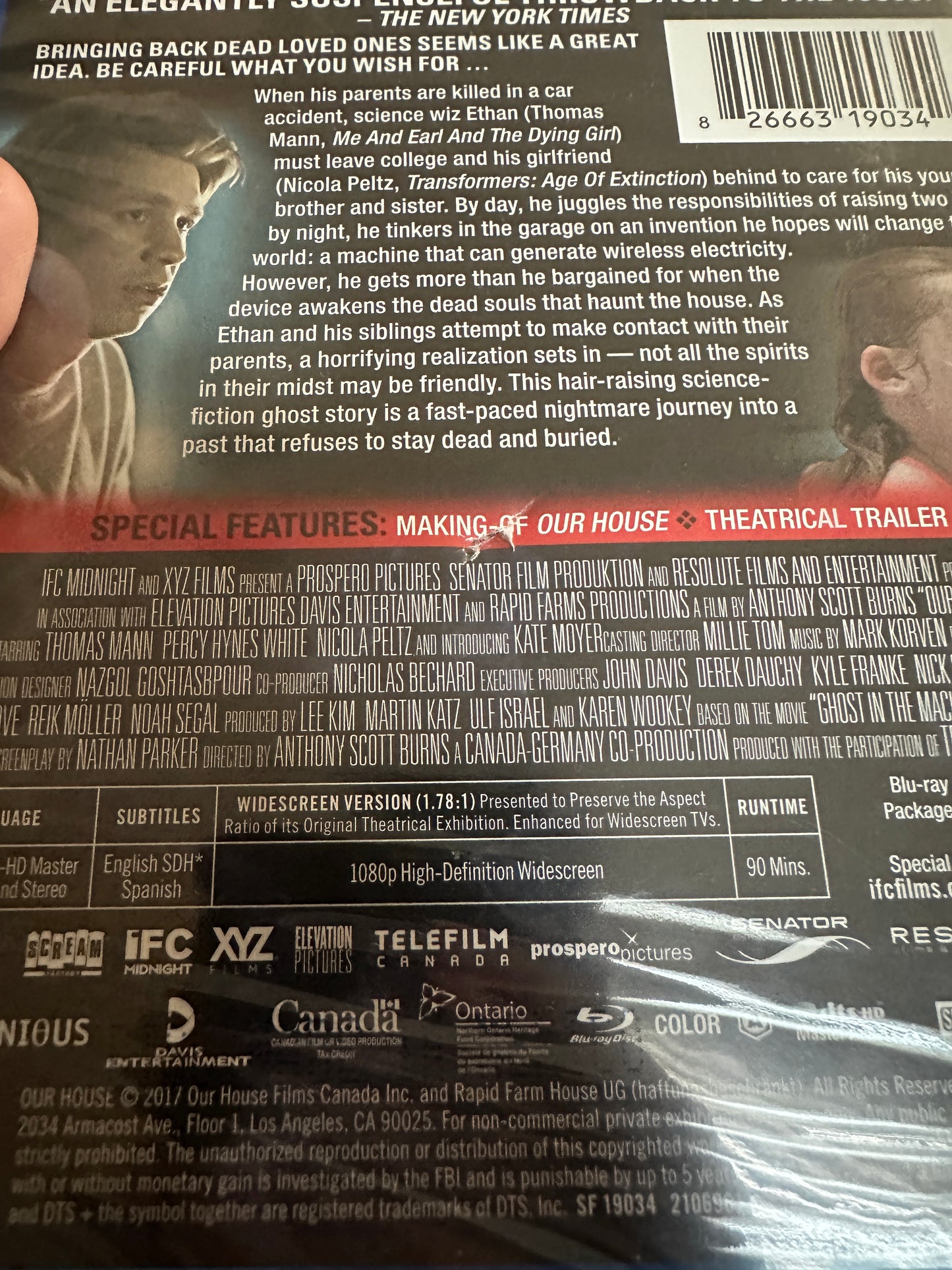 Our House (Blu ray, Scream Factory, 2018 Horror, Widescreen, NEW)
