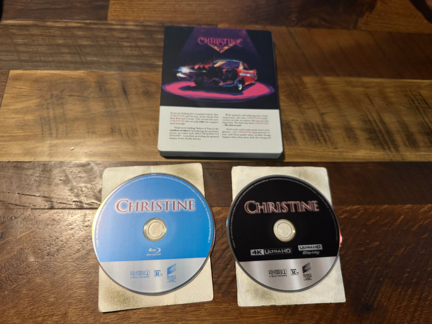 Christine (4K Ultra HD/Blu ray, Sony, Steelbook, 2 Disc, No Digital)