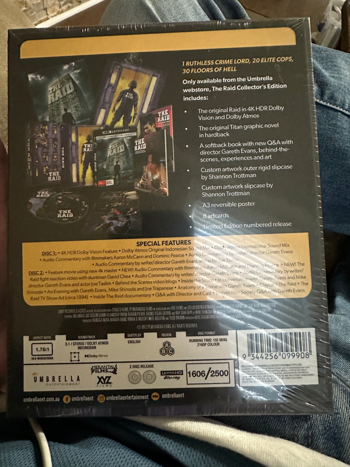 The Raid (4K Ultra HD, Umbrella Ent, Limited Ed, 2500 Made, NEW/Sealed)
