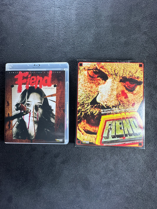 Fiend (Blu-ray, Rare Slipcover, Massacre Video, 80's Classic Horror)
