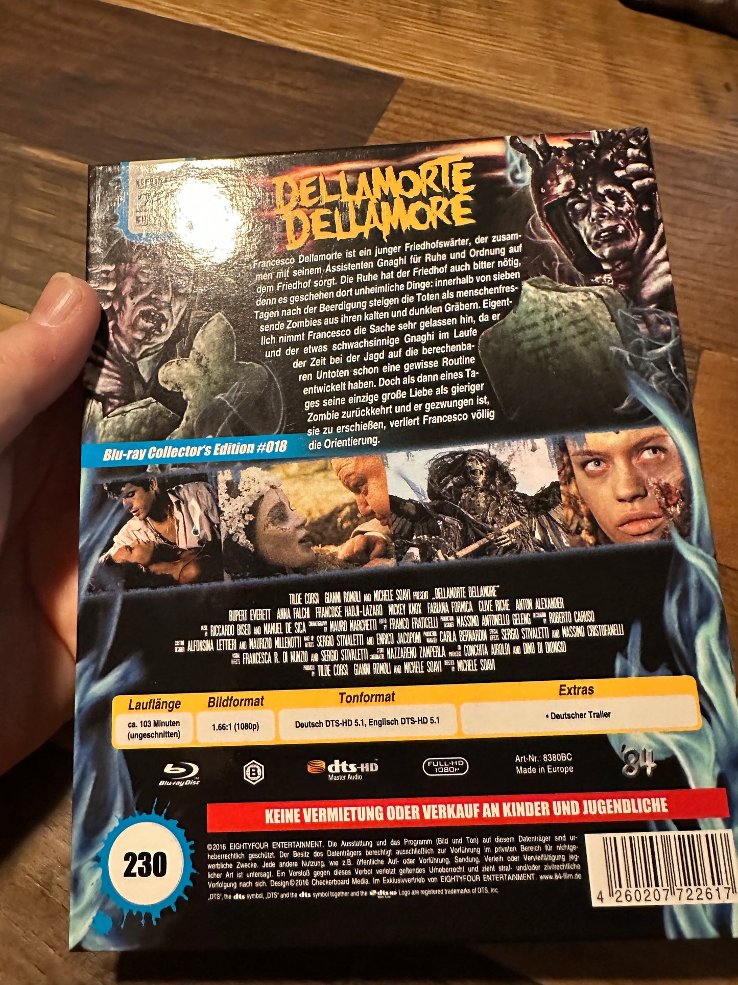 Cemetery Man 3D (Blu ray, 84 Enter, Small Hardbox, Limited Ed 250 Made, Reg B)