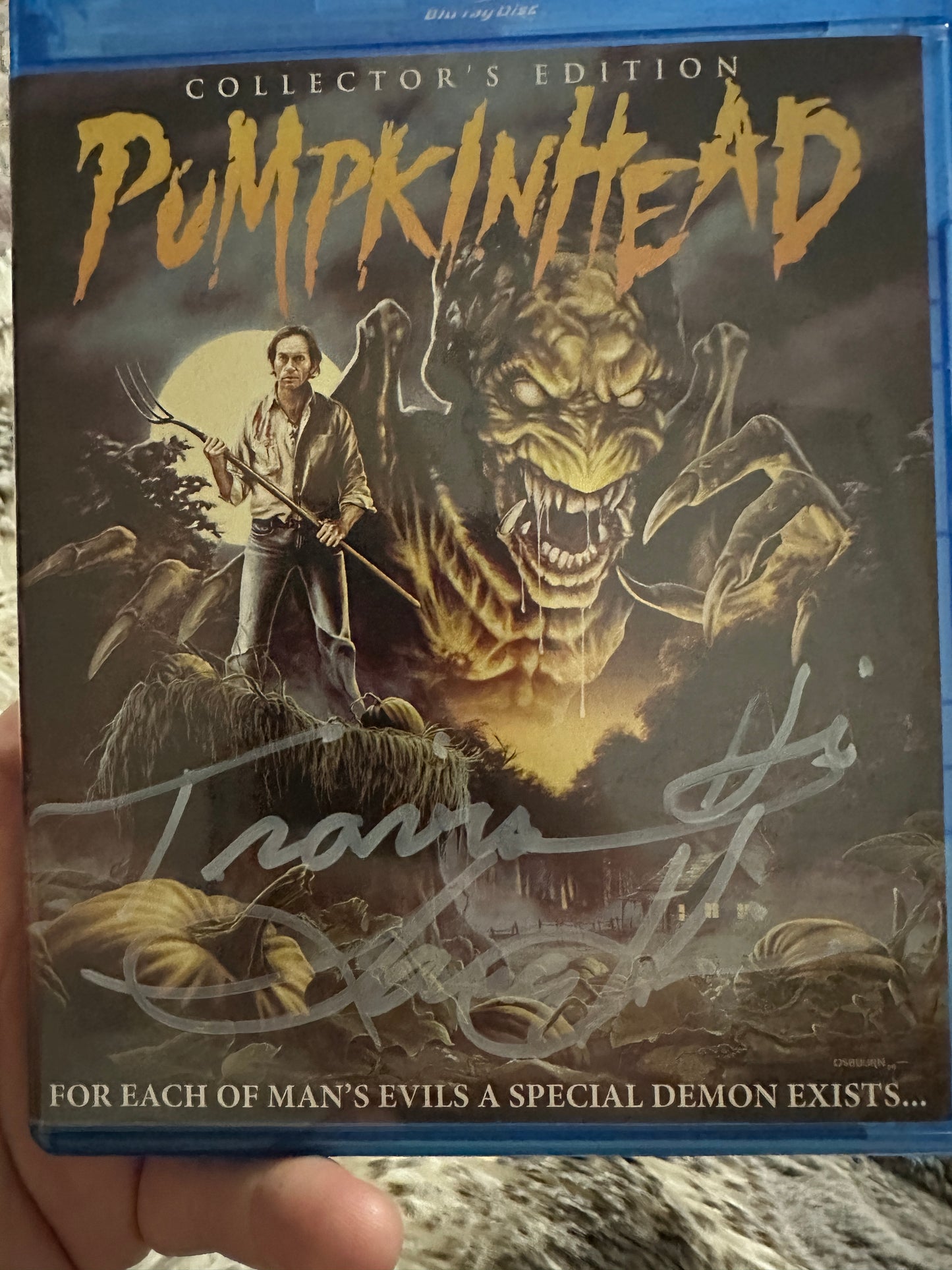 Pumpkinhead (Blu ray, Scream Factory, Collector’s Ed, Lance Henriksen Signed)