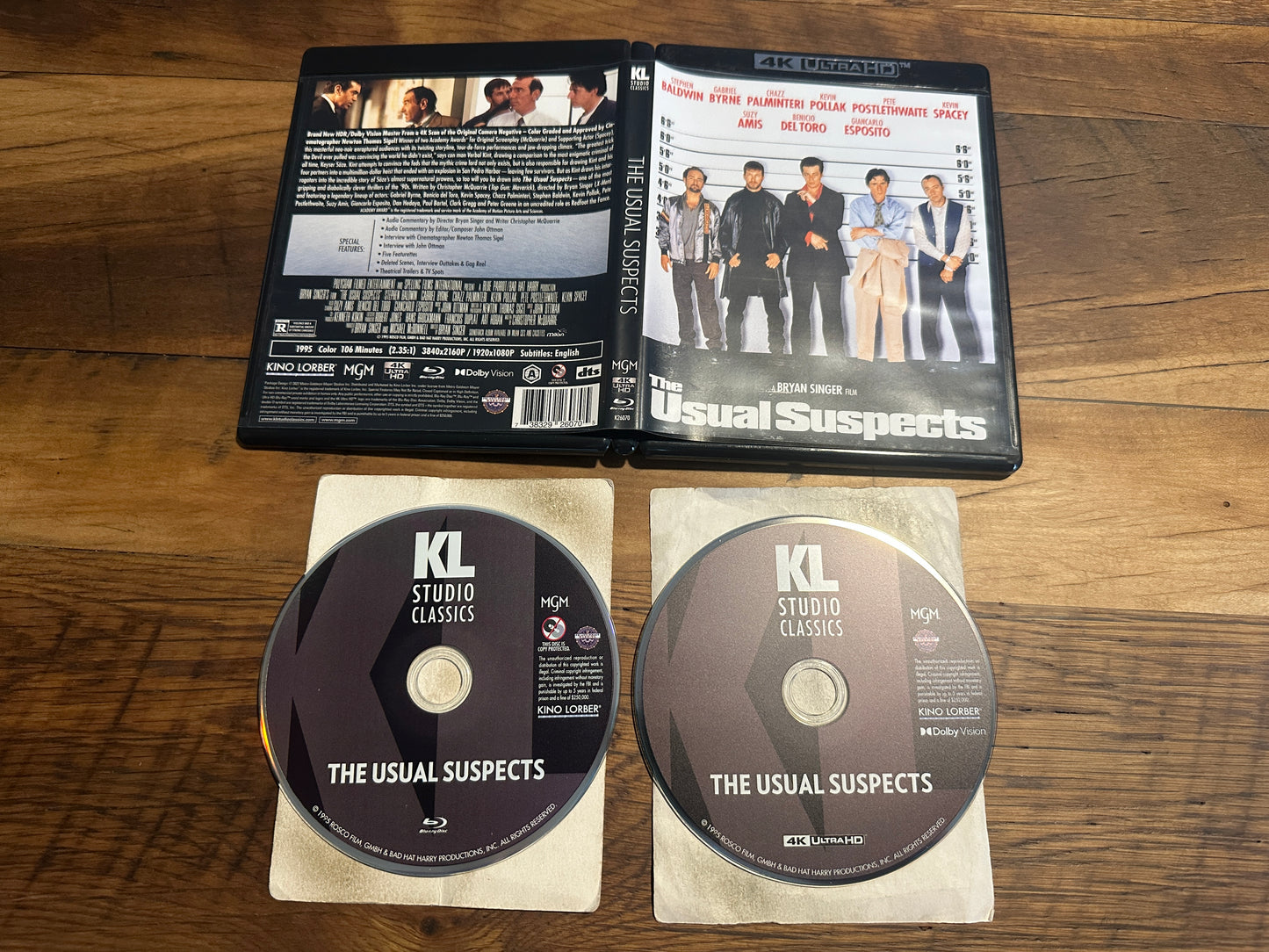 The Usual Suspects (4K Ultra HD/Blu ray, Stephen Baldwin, Kino Lorber)
