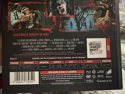 Night Of the Living Dead (Blu ray/DVD, Mediabook, Nameless, 444 Made, Reg B)