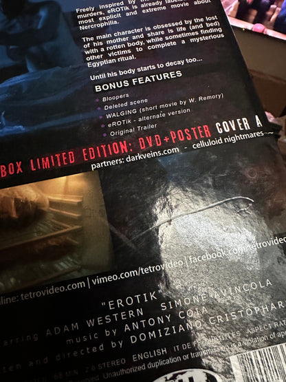 Erotik Blu ray/DVD-Tetro Video-LG Hardbox-Poster-Limited Ed-300 Made-OOP