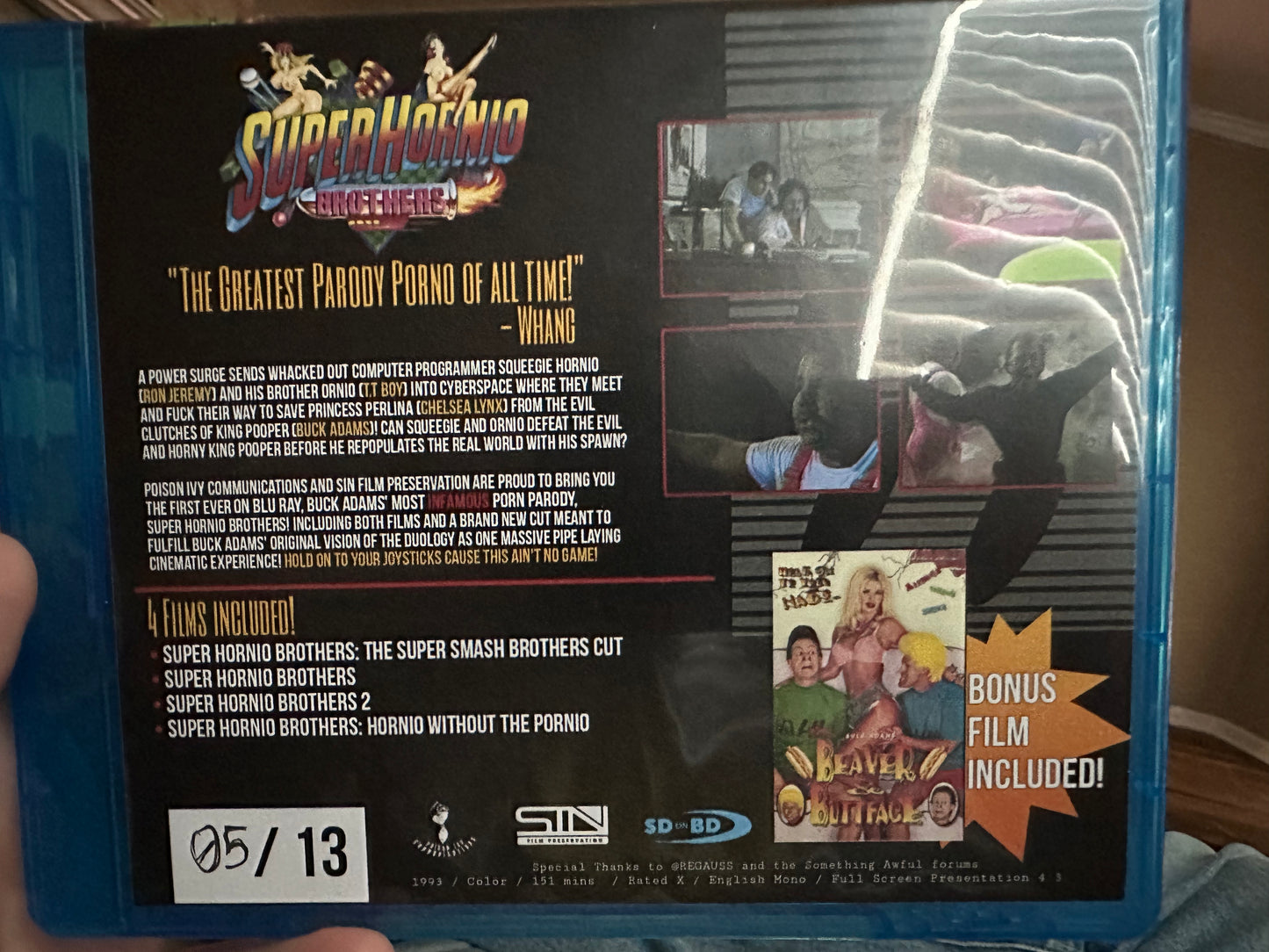 Super Hornio Brothers And Beaver & Butthead Blu ray-5 Movies-Only 13 Made-