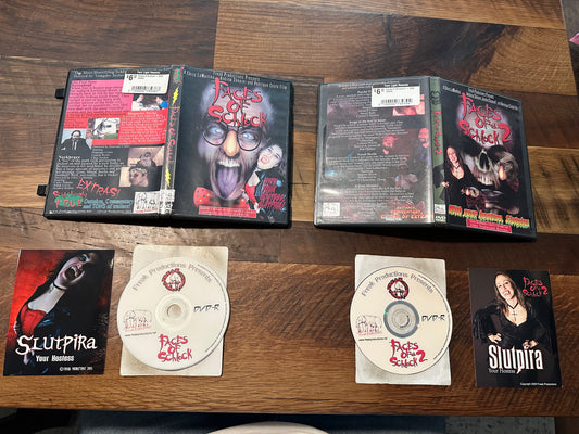 Faces of Schlock 1 & 2 DVD-R’s-Obscure Horror-Rare Releases-