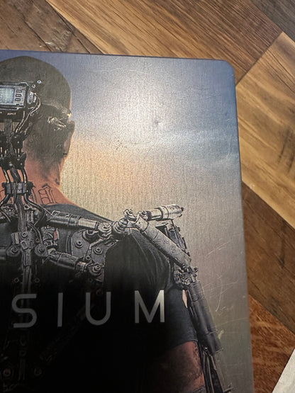 Elysium Blu ray, Steelbook, Sony Pictures, Import, Region Free, No Digital)