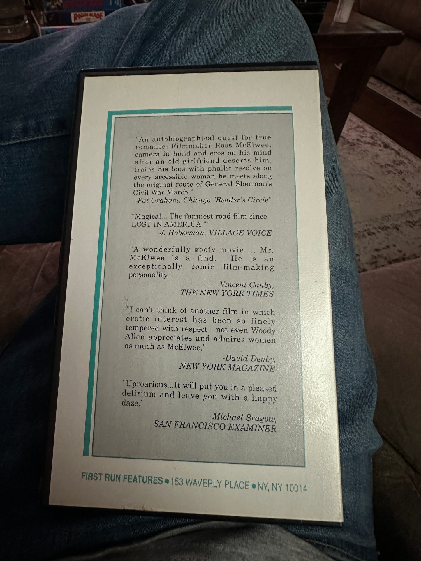 Sherman’s March VHS-An Improbable Search For Love-Ross McElwee
