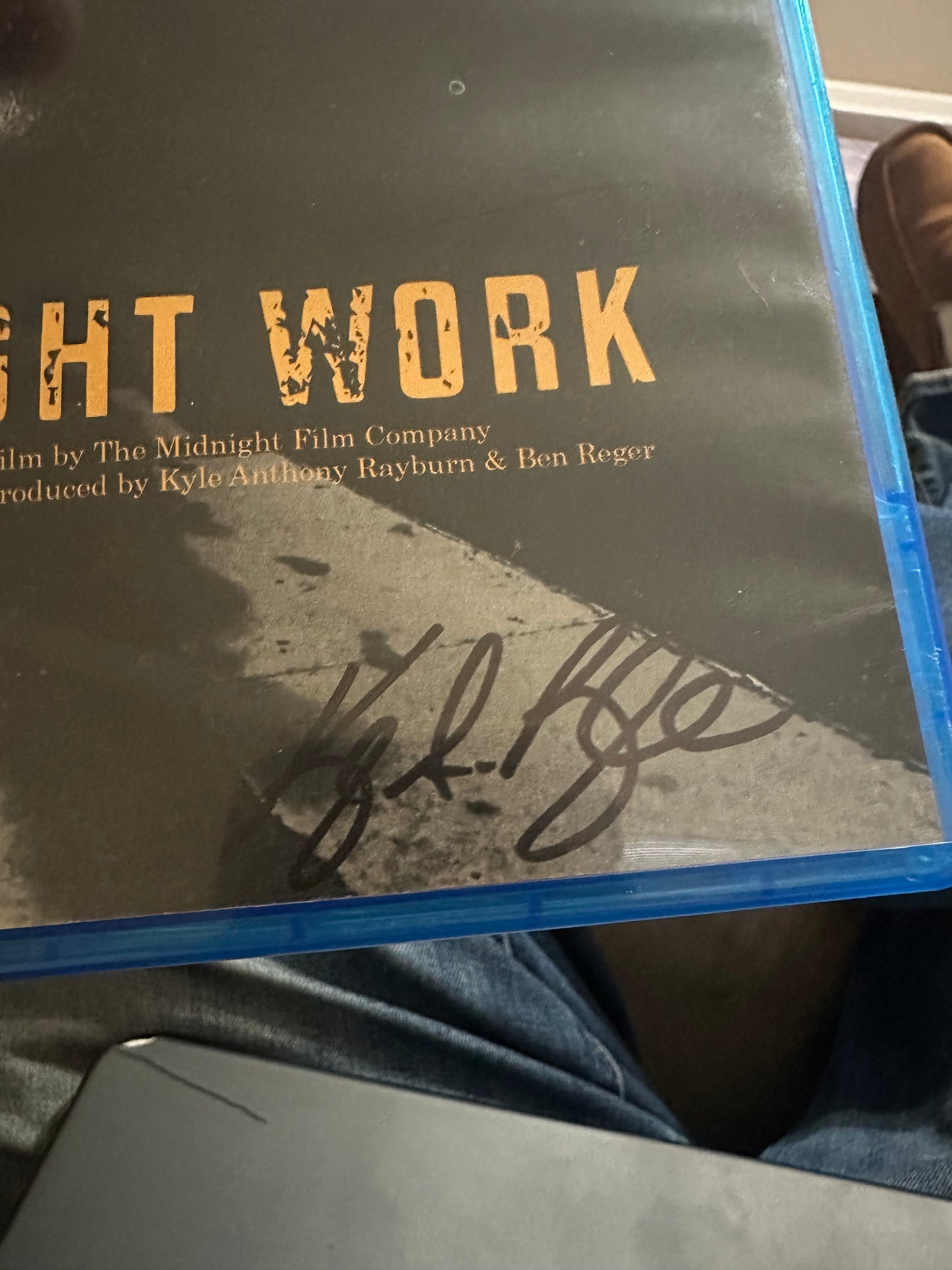 Night Work Blu ray-Midnight Film Company-Signed-Very Rare-Obscure