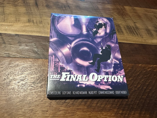 The Final Option Blu ray-Kino Lorber-Slipcover-80’s Classic-NEW/Sealed