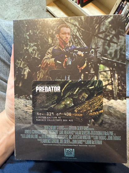 Predator 4K Ultra HD-Maniacs Collector’s Ed-Limited Ed-400 Made-Lenticular-NEW