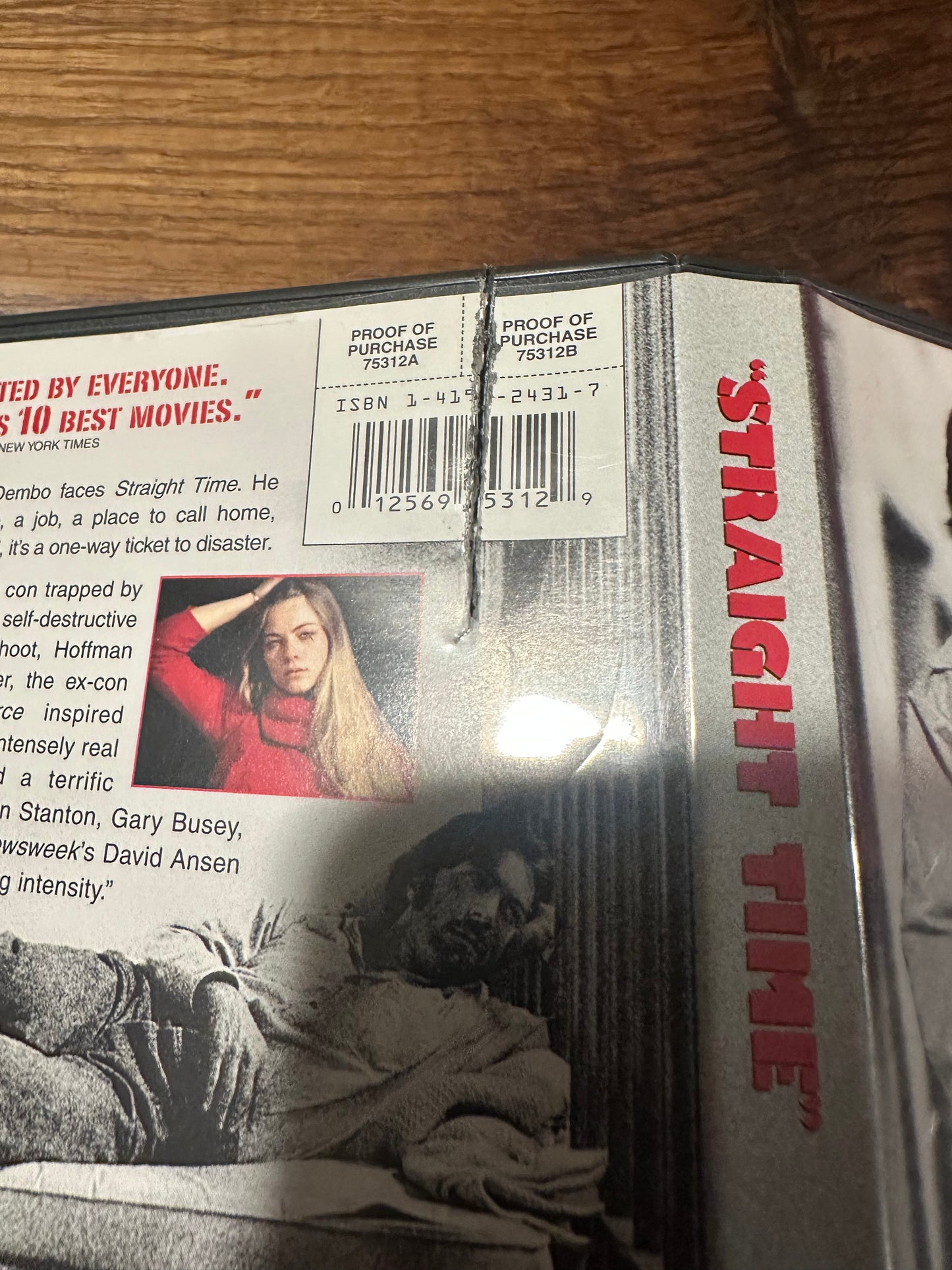 Straight Time DVD-Warner Bros-Dustin Hoffman Classic-Widescreen