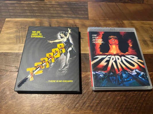 Terror Blu ray/DVD-Vinegar Syndrome-2 Disc-VSMC Slipcover-NEW