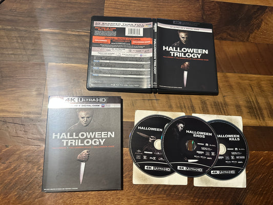Halloween Trilogy 4K Ultra HD-Universal-Slipcover-3 Disc-No Digital-