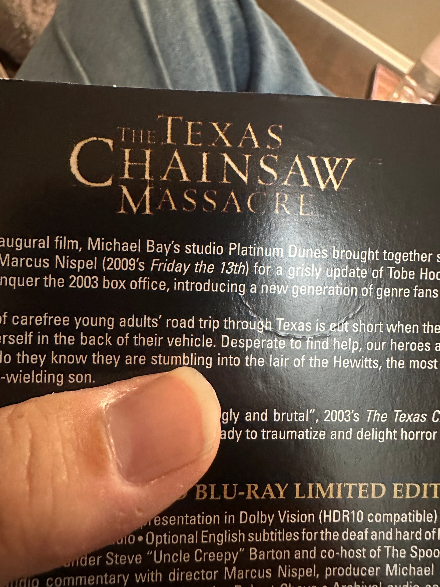 The Texas Chainsaw Massacre 2003 4K Ultra HD-Arrow Video-Slipcover-Limited Ed