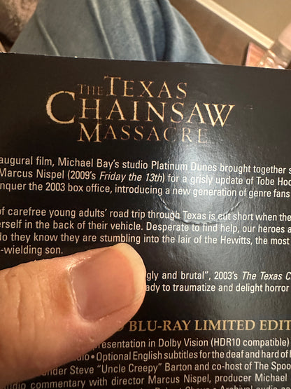 The Texas Chainsaw Massacre 2003 4K Ultra HD-Arrow Video-Slipcover-Limited Ed