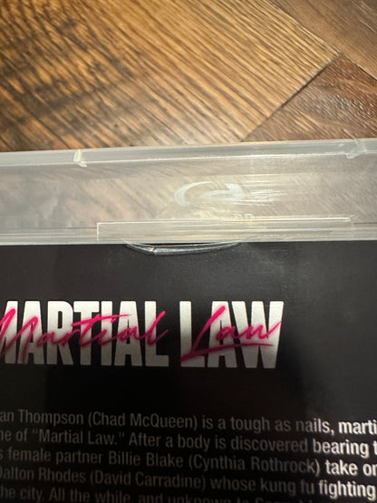 Martial Law Blu ray-Vinegar Syndrome-Slipcover-5000 Made-Poster-OOP