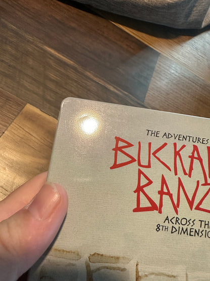 The Adventures of Buckroo Banza Blu ray/DVD, Steelbook, Shout Factory)