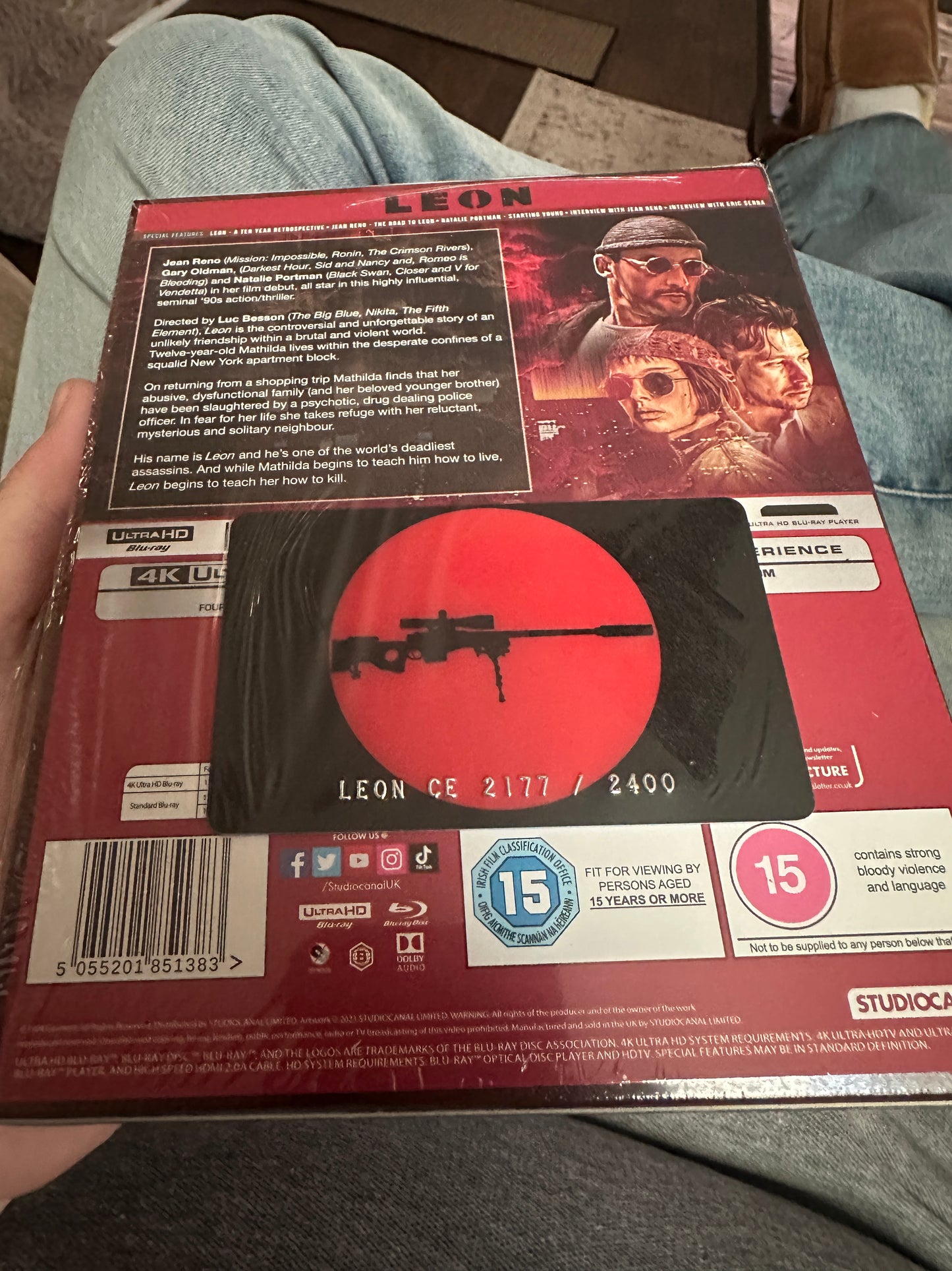Leon (4K Ultra HD/Blu ray, Steelbook, Studio Canal, Limited 2400 Made, NEW)
